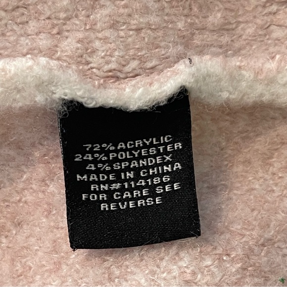 Verve Ami Women's Pink Buffalo Check Soft Button Back Long Sleeve Sweater XL - Picture 9 of 11